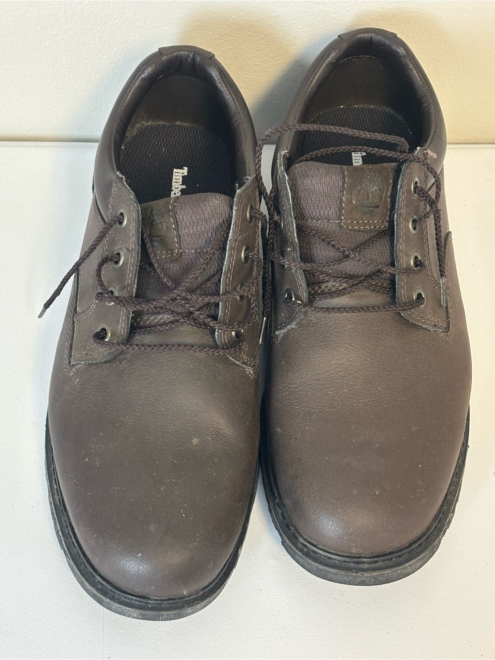 Timberland Men's Dark Brown Leather Derby Shoes